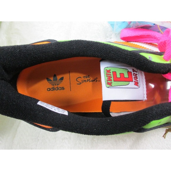NEW Adidas Superstar The Simpsons Squishee Mens 8.5 Green Orange H05789  Rare 02